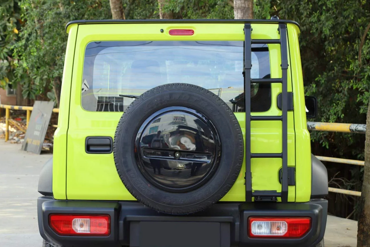 Escalera de puerta trasera de coche de aluminio para puerta trasera para Suzuki Jimny 2019 + cola trasera