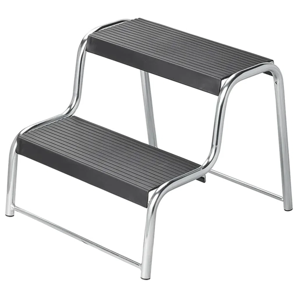 Escalera de doble escalón para caravanas/autocaravanas ProPlus 360822, Negro