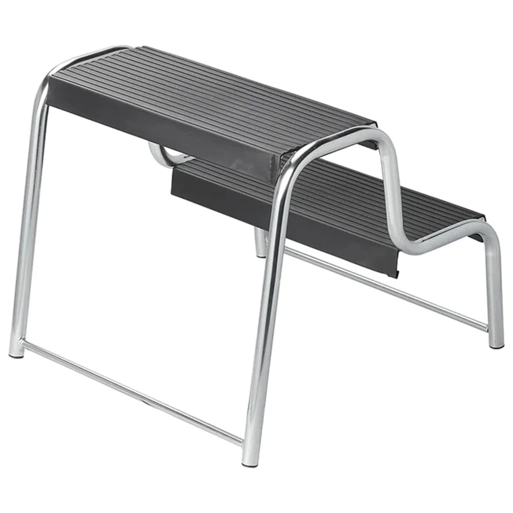 Escalera de doble escalón para caravanas/autocaravanas ProPlus 360822, Negro
