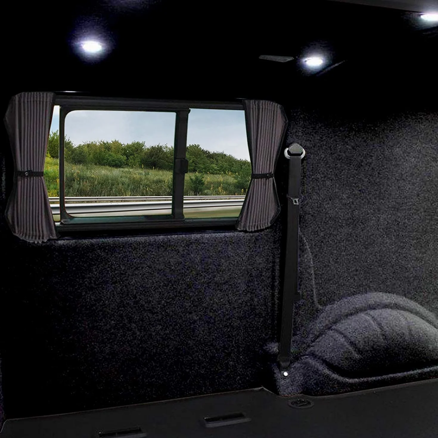 KARAT Filzstoff - Fieltro para manualidades - Tela de rejilla para vehículos Filz Stoff para revestimiento interior de automóviles Material de acolchado en metros Aguja de fieltro Camper desmontaje