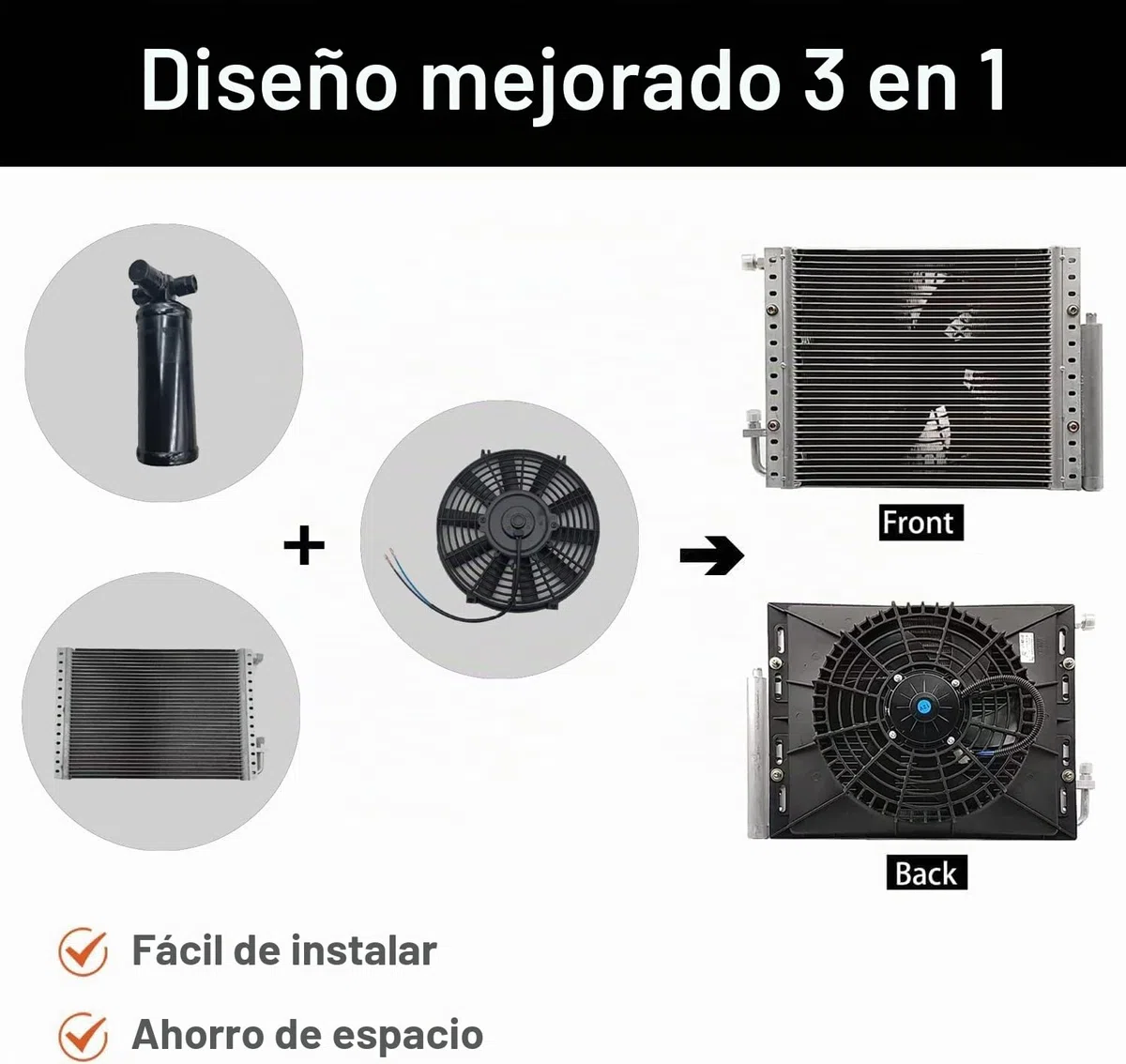 Kit de aire acondicionado eléctrico universal para debajo del salpicadero, 12 V, 3 kW, apto para furgonetas y autocaravanas (solo refrigeración)