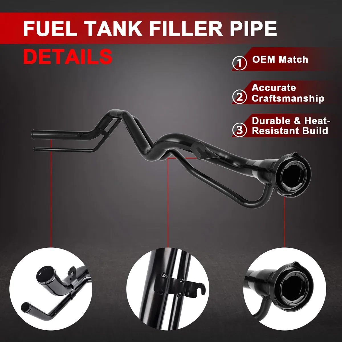 Cuello de llenado del tanque de combustible, tubo de llenado de combustible, diésel OE# 1694700120 A1694700120 Compatible con Clase B W245 B150 B160 B170 B180 B200