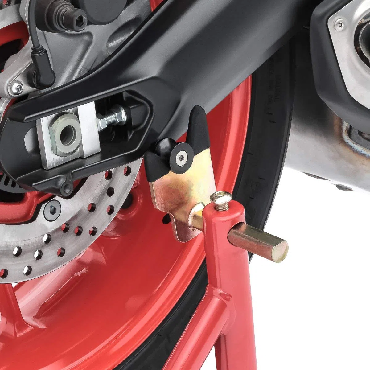 Caballete Moto Trasero Delantero Compatible para Suzuki Hayabusa CS Rojo