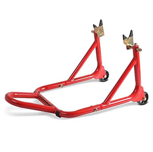 Caballete Moto Trasero Delantero Compatible para Triumph Thruxton 1200 / R CS Rojo