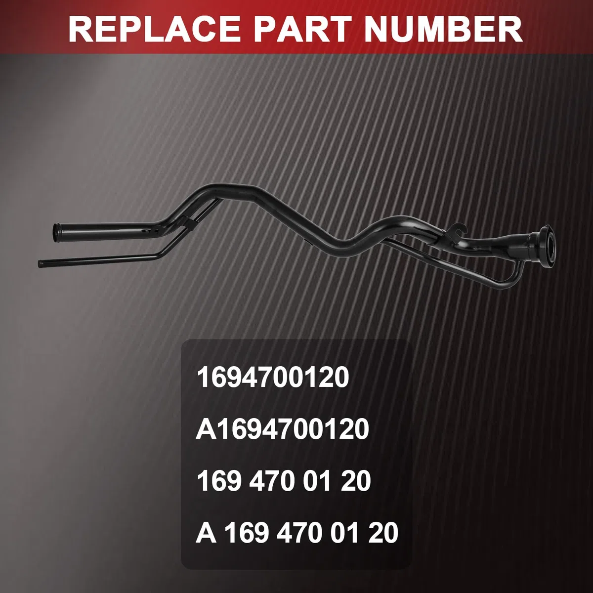 Cuello de llenado del tanque de combustible, tubo de llenado de combustible, diésel OE# 1694700120 A1694700120 Compatible con Clase B W245 B150 B160 B170 B180 B200