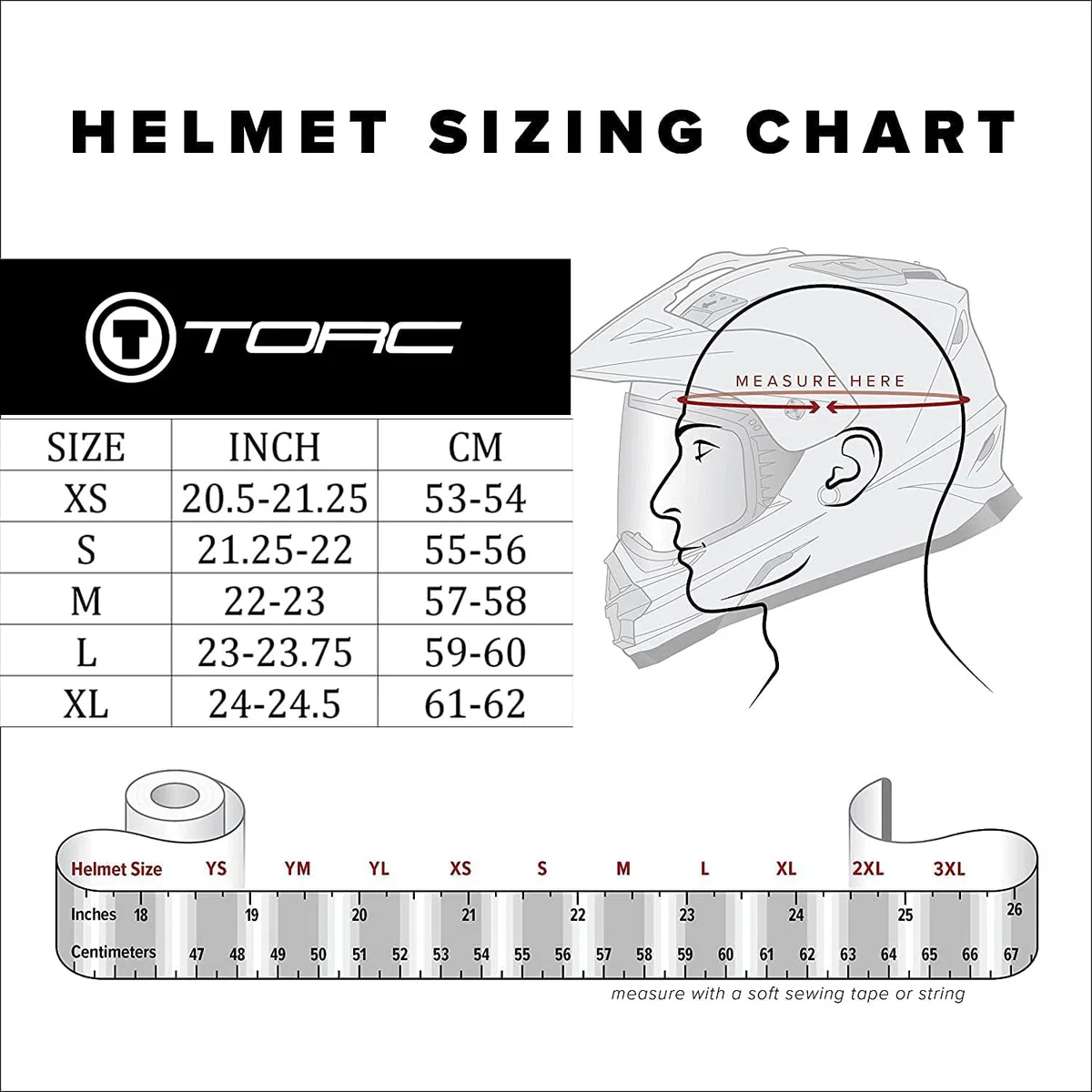 TORC Casco Moto Integral Vintage Cáscara de Fibra de Vidrio con Visera Homologado ECE 22-06