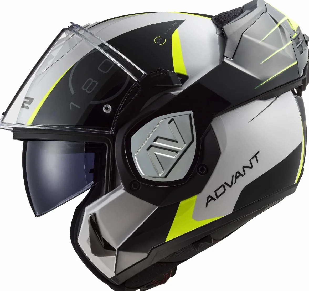 LS2, Casco Moto Modular ADVANT Codex White Black, XL