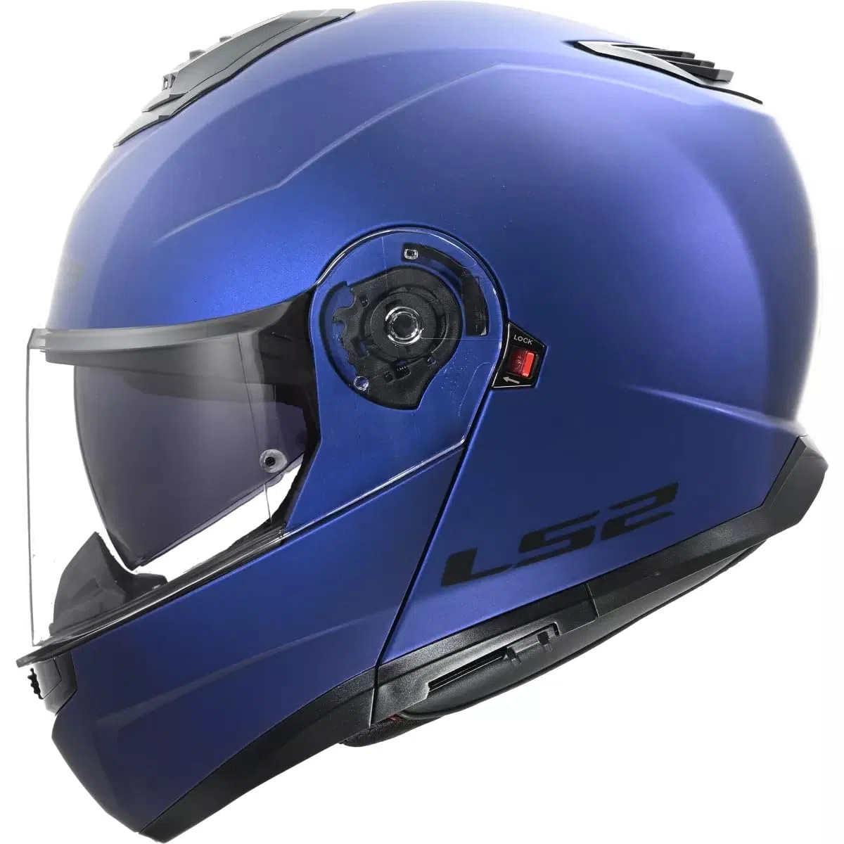 LS2, Casco Moto Modular STROBE II SOLID Matt Navy Blue, XL