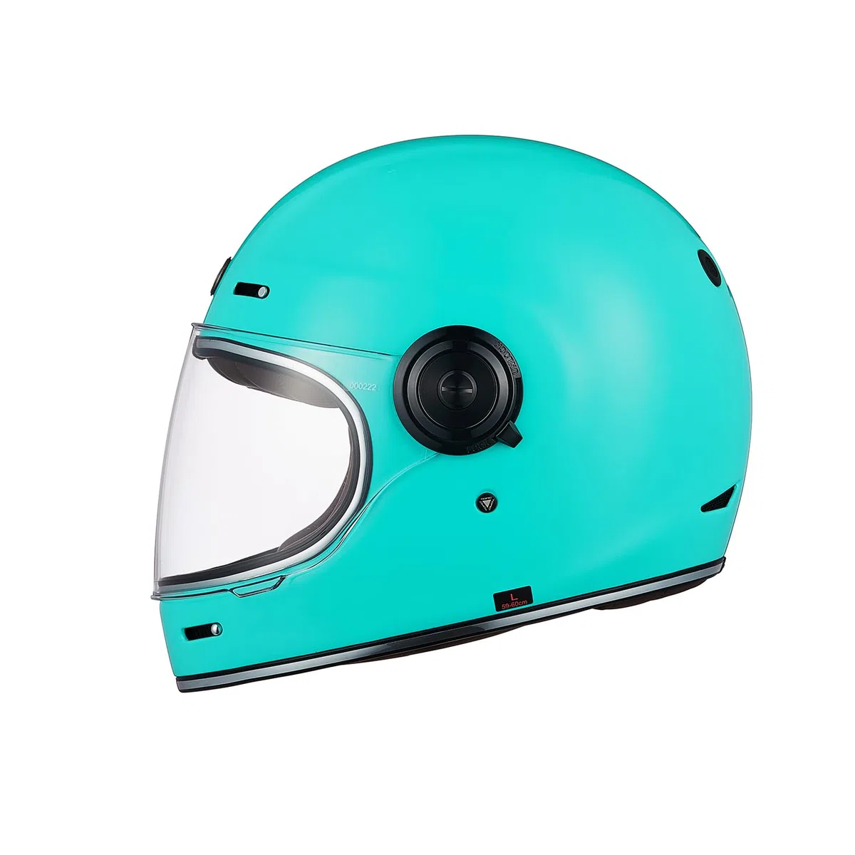 TORC Casco Moto Integral Vintage Cáscara de Fibra de Vidrio con Visera Homologado ECE 22-06