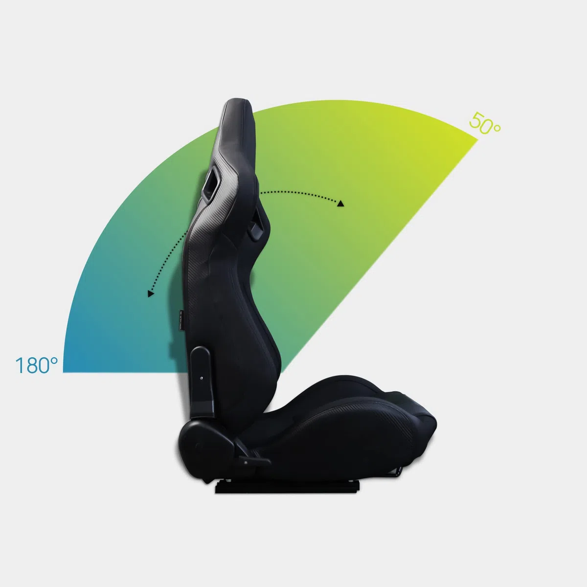 M MODAUTO Asiento Deportivo Coche,Semibaquet Ajustable,Ríeles incluidos,Conductor y Pasajero, para Coche y Simulador de Conducción,Modelo N775L,Asiento Negro con Carbono