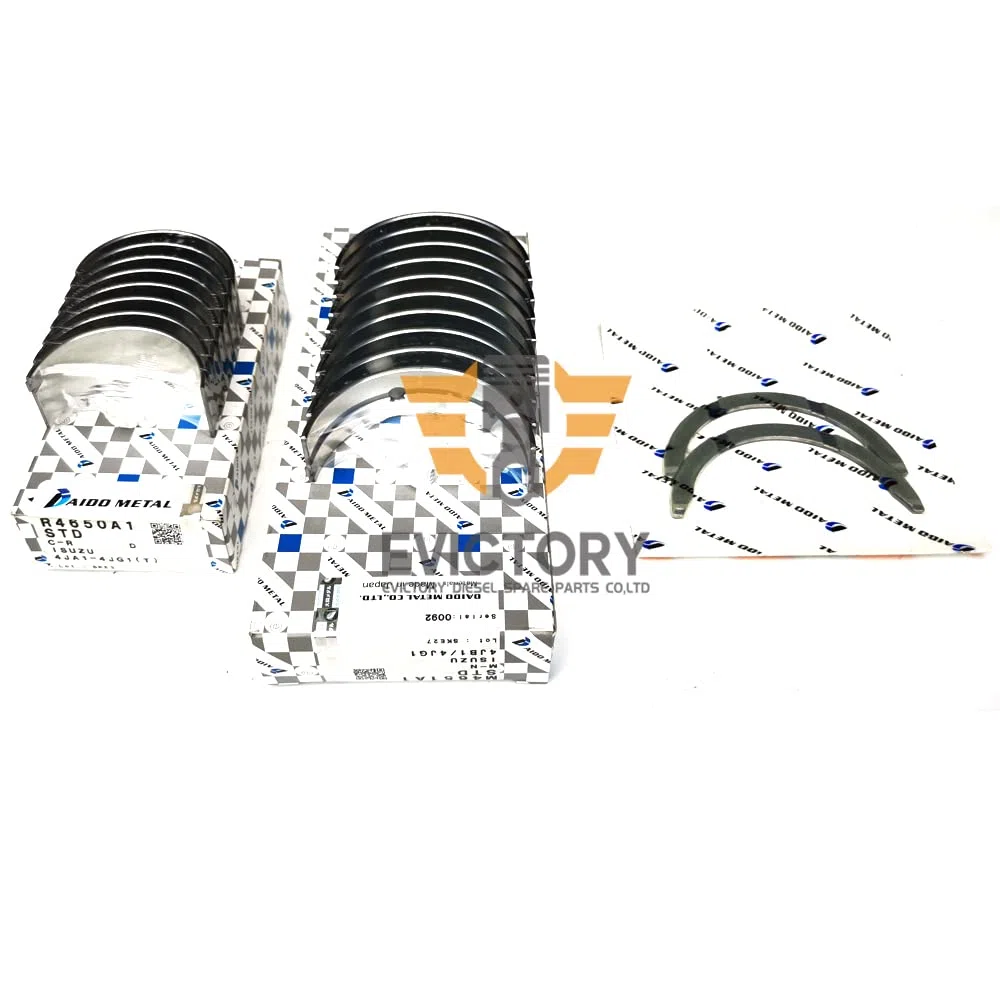 para Yanmar 4TNV84 4TNV88 4TNE88 4TNE84 4D84E 4D88E 4TN84 eje 1 pieza + Biela 4 piezas + Kit de cojinetes principales del cigüeñal del motor
