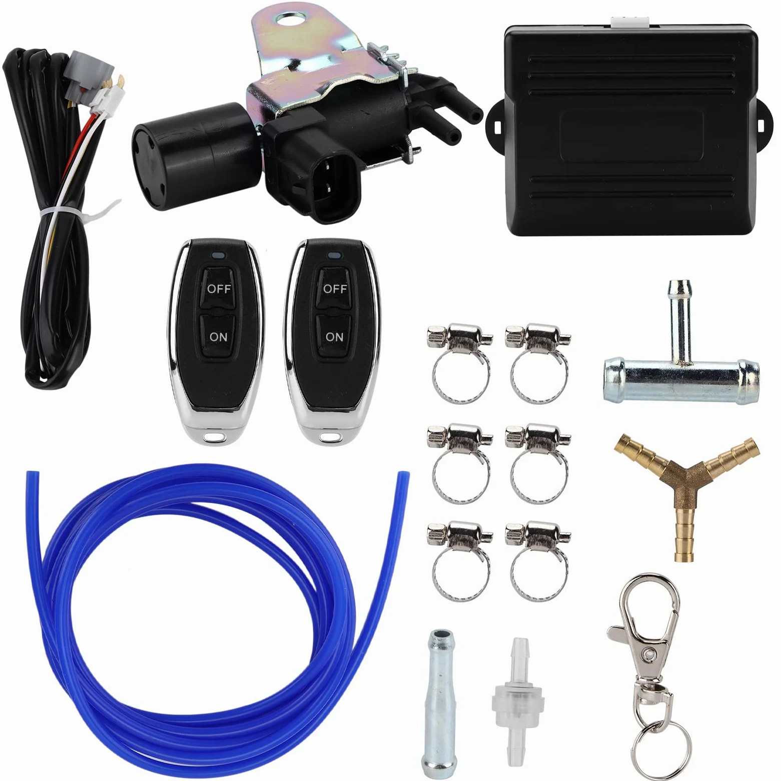 Kit de Controlador de Válvula de Escape Inalámbrico Universal, Aplicación de Coche con Control Remoto Al Vacío