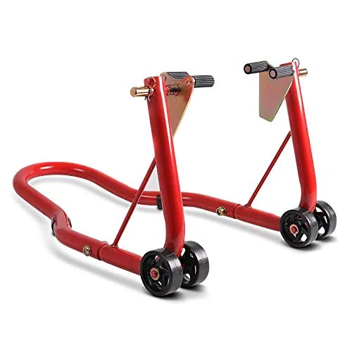 Caballete Moto Trasero Delantero Compatible para Triumph Thruxton 1200 / R CS Rojo