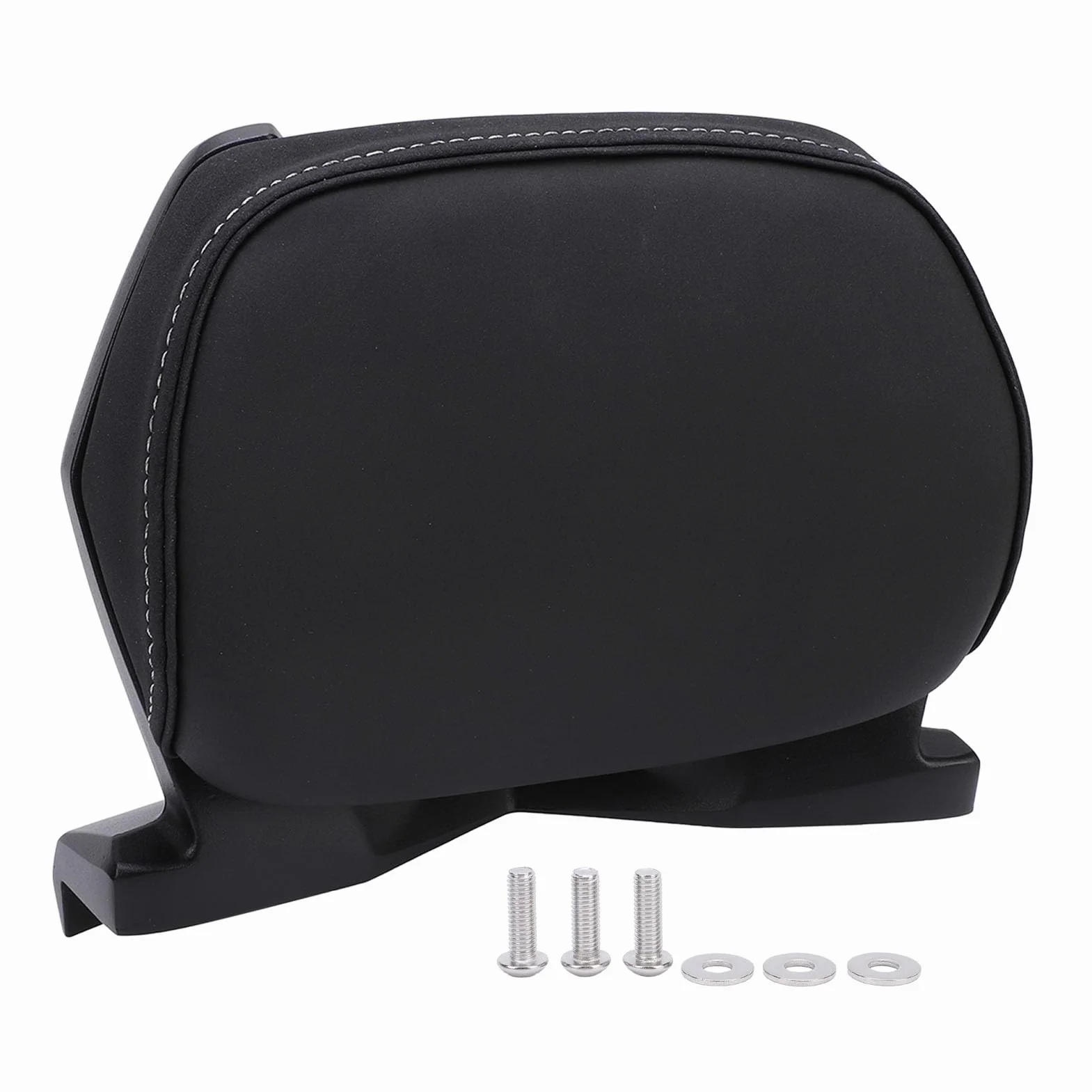 SENECESLI Cojín del Respaldo de la Motocicleta, Almohadilla del Respaldo del Pasajero, Cuero de la PU con Esponja de Alta Densidad para Xmax 250 300 Tmax 530 Tmax 560 2017 2018 2019 2020 2021 2022