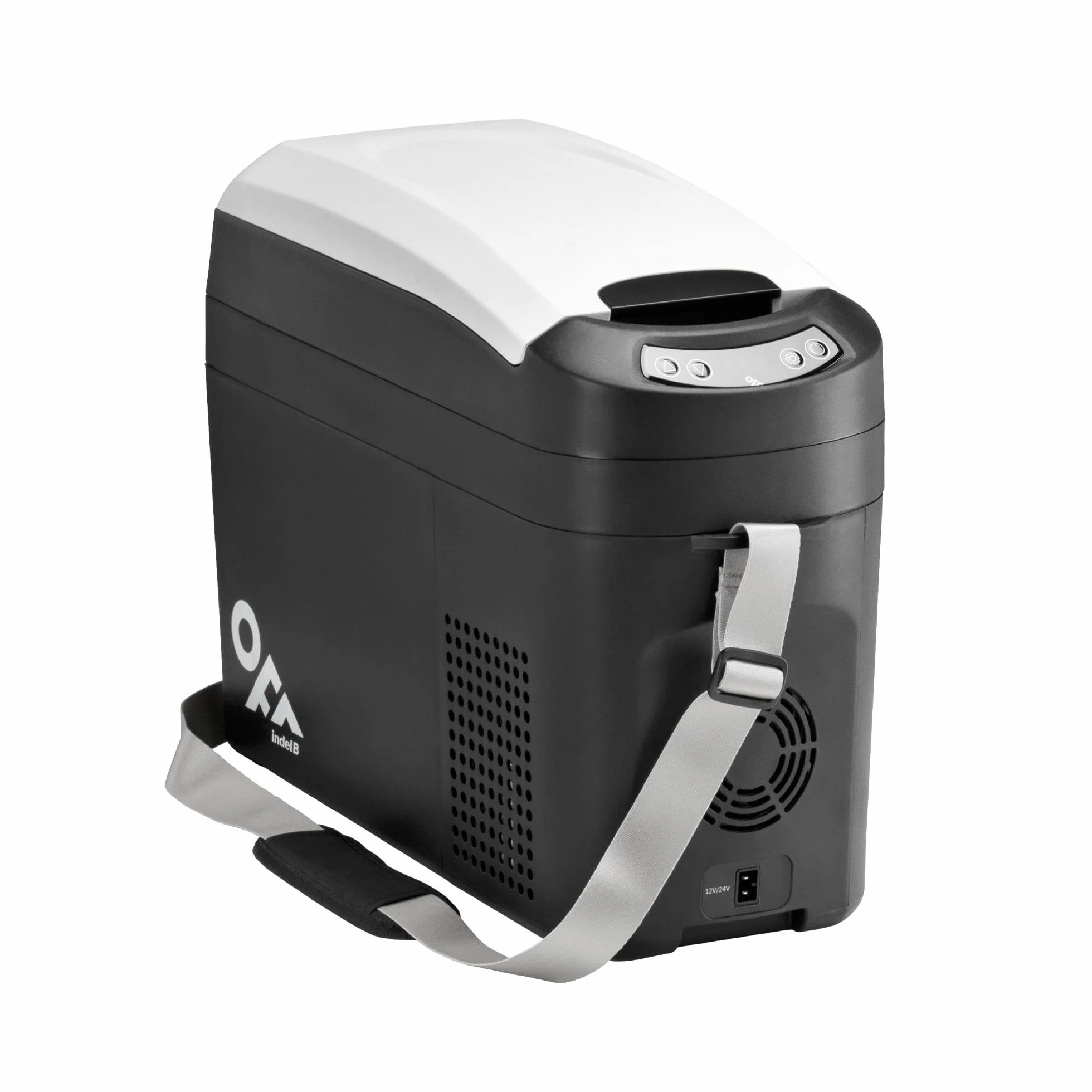 Indel B TB18 Nevera Congelador Portátil de Compresor, Capacidad 18 Litros, para Coche, Caravana, Camping, Camión, 12/24V DC con Toma de Encendedor
