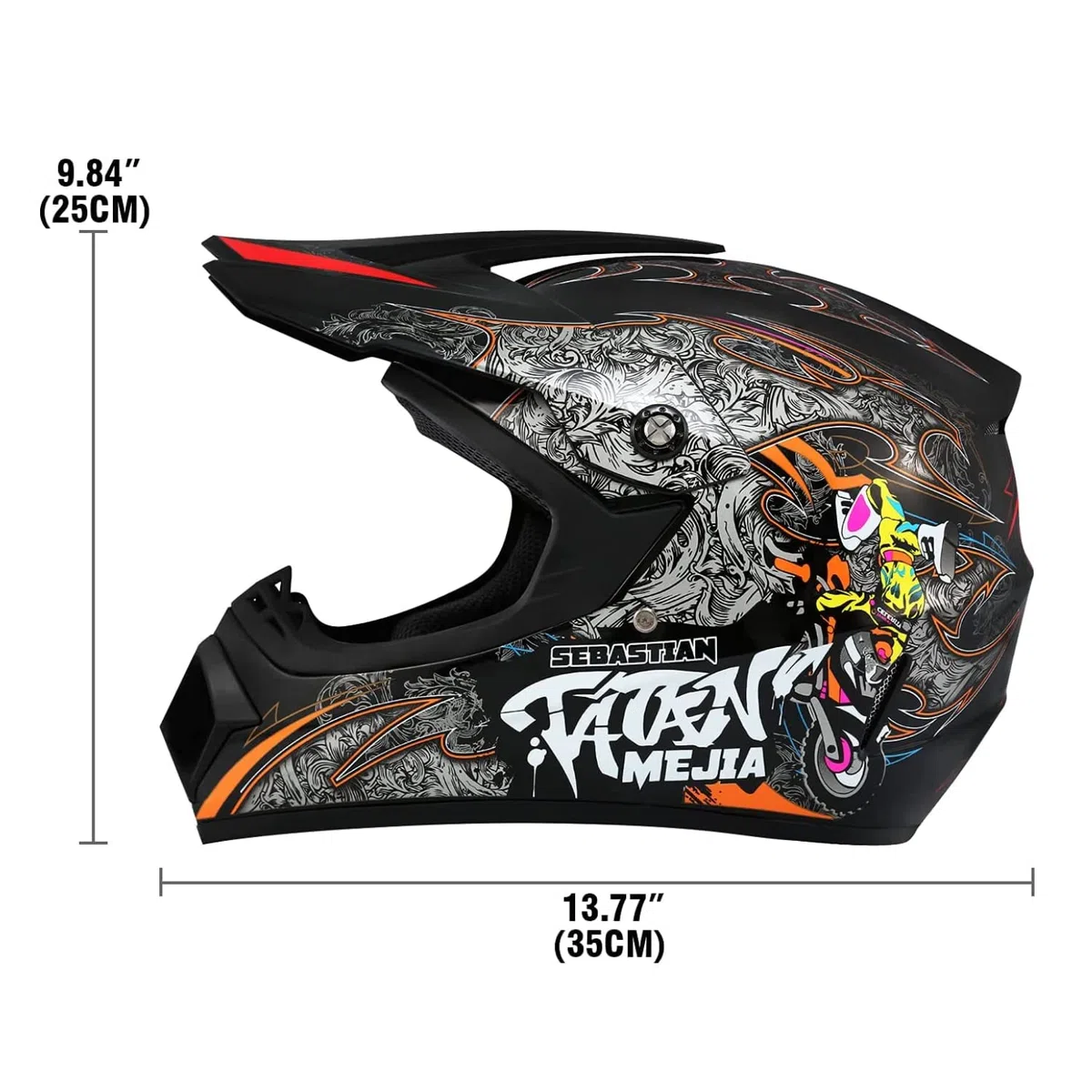 Casco Motocross Casco Dot Casco Offroad ATV Casco Dirt Bike Unisex Joven Casco de Moto con Guantes Gafas
