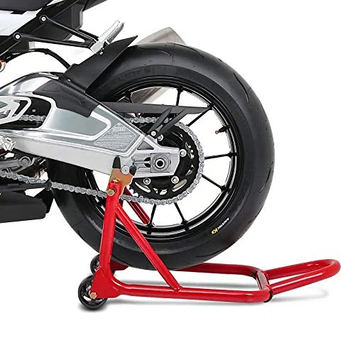Caballete Moto Trasero Delantero Compatible para Triumph Thruxton 1200 / R CS Rojo