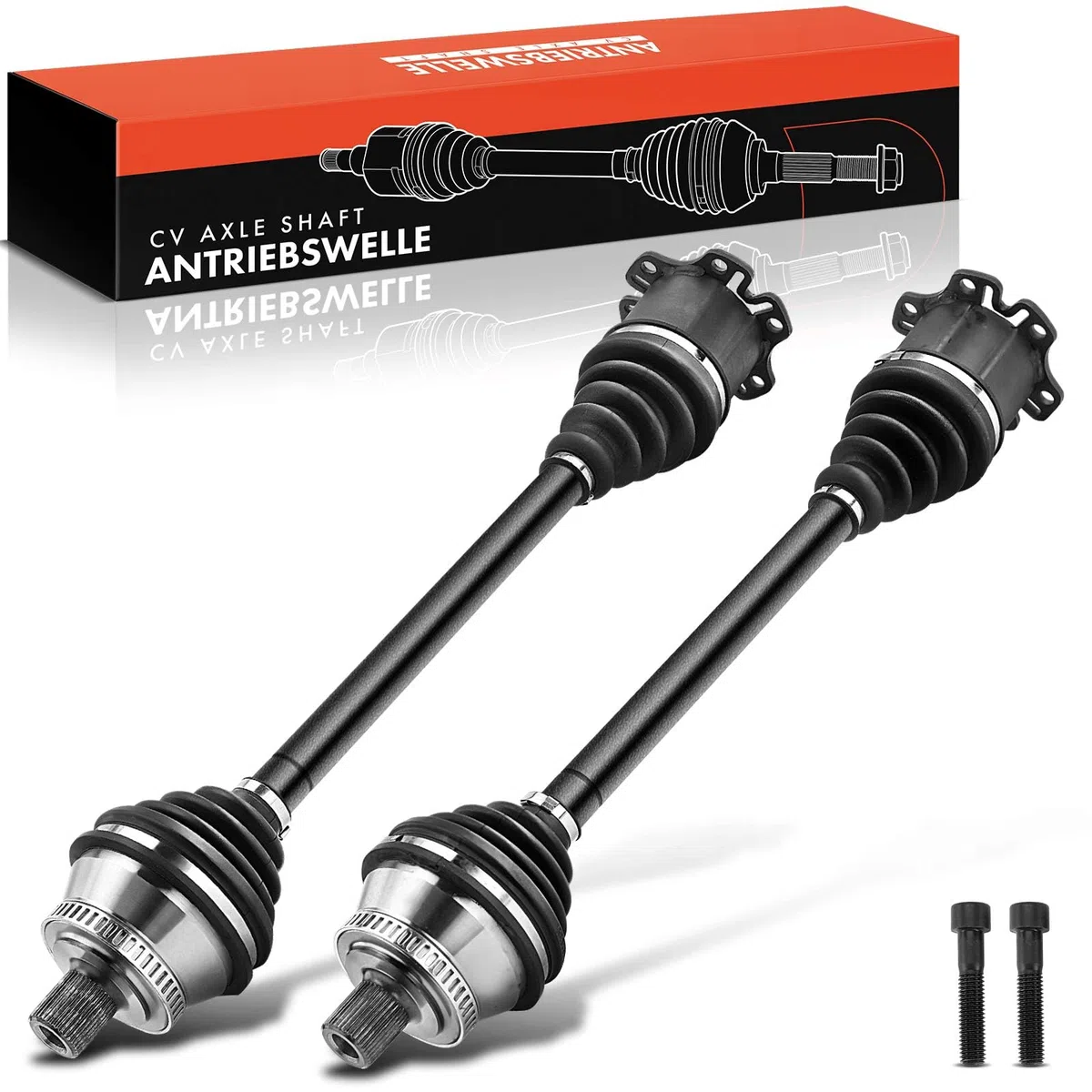 Frankberg 2x Eje motriz Eje de transmisión Caja de cambios manual con ABS Eje delantero Compatible con A4 8E2 8EC A4 Avant 8E5 8ED A4 Cabriolet 8H7 8HE Exeo 3R2 ST 3R5 Replace# 8E0407271AT