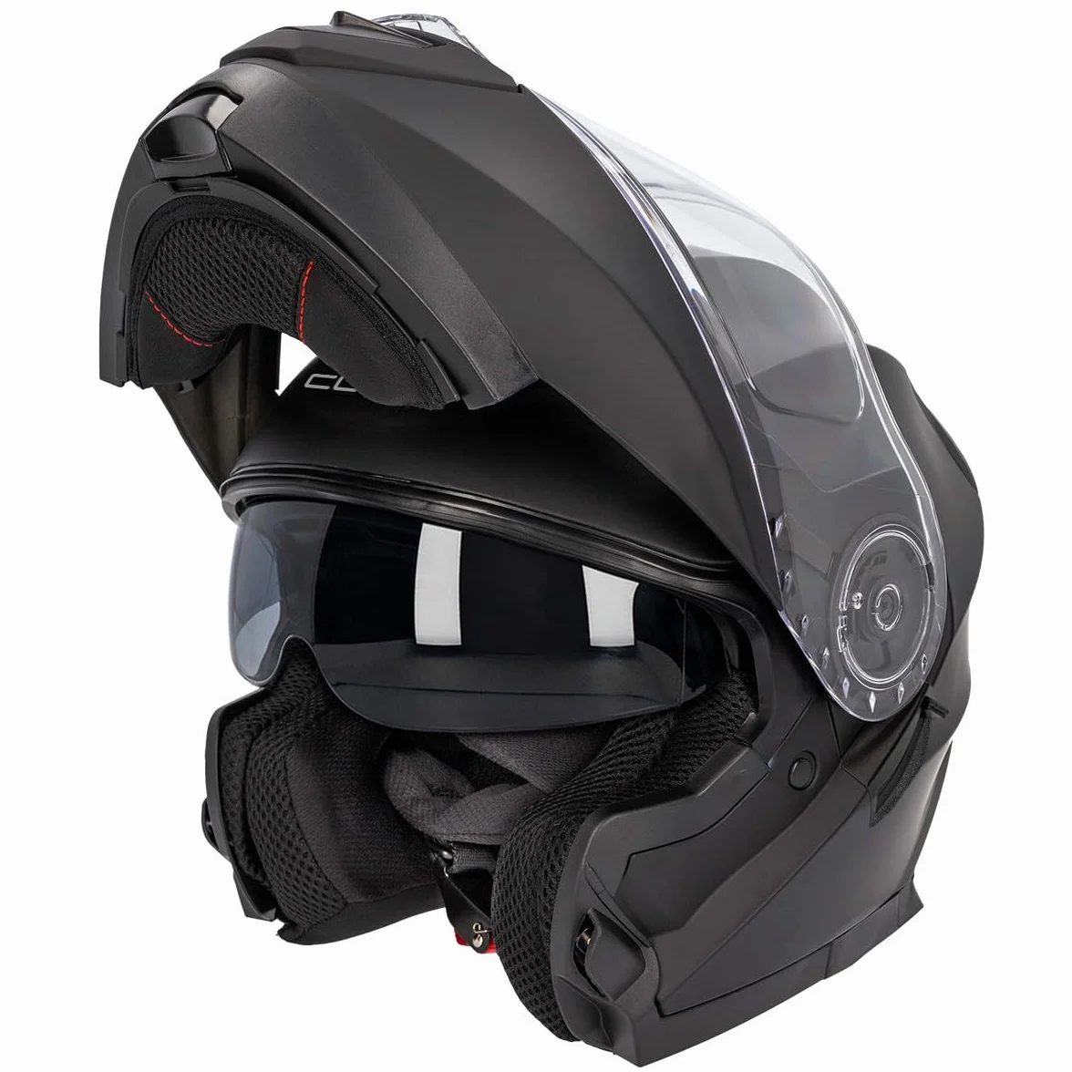 Curve Casco Modular para Moto, Krypton, Material Resina ABS termoplástica, Sistema de ventilación, Visor Solar Ahumado, Cierre micrométrico, Adultos, Hombre y Mujer, ECE 22.06
