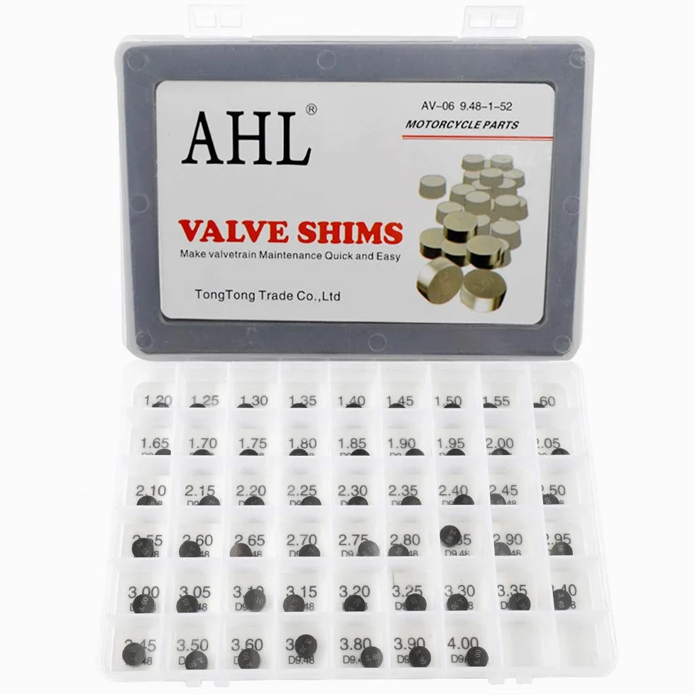 AHL- 52pcs 9.48mm Motocicleta Pastillas ajustable juego de válvulas Valve Shim kit para Kawasaki GPZ1100/ABS 1995-1996