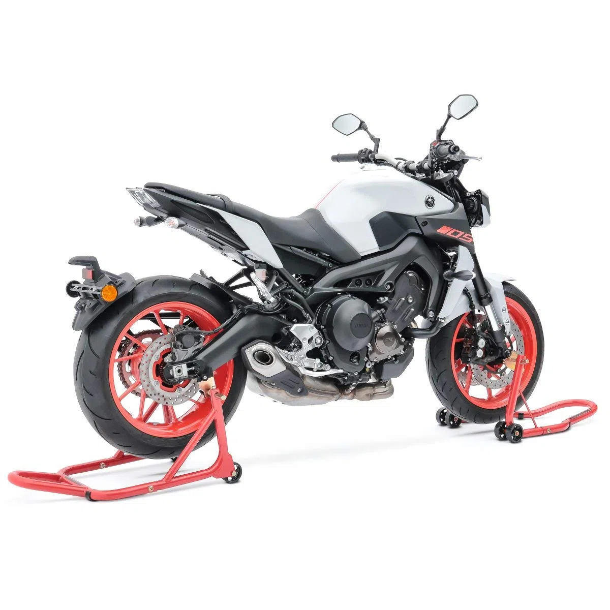 Caballete Moto Trasero Delantero Compatible para Suzuki Hayabusa CS Rojo