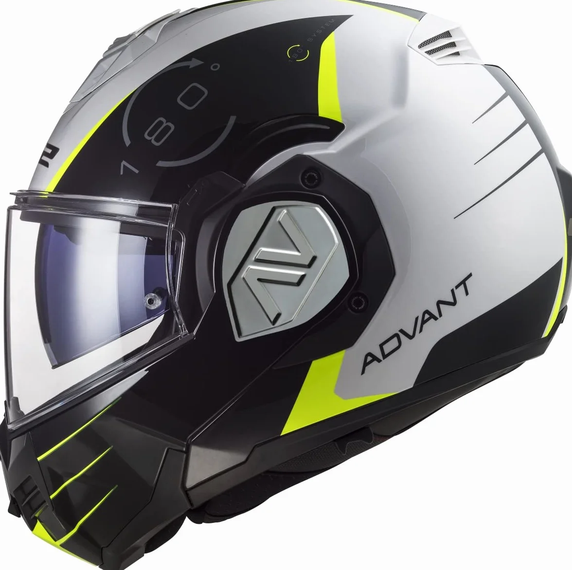 LS2, Casco Moto Modular ADVANT Codex White Black, XL