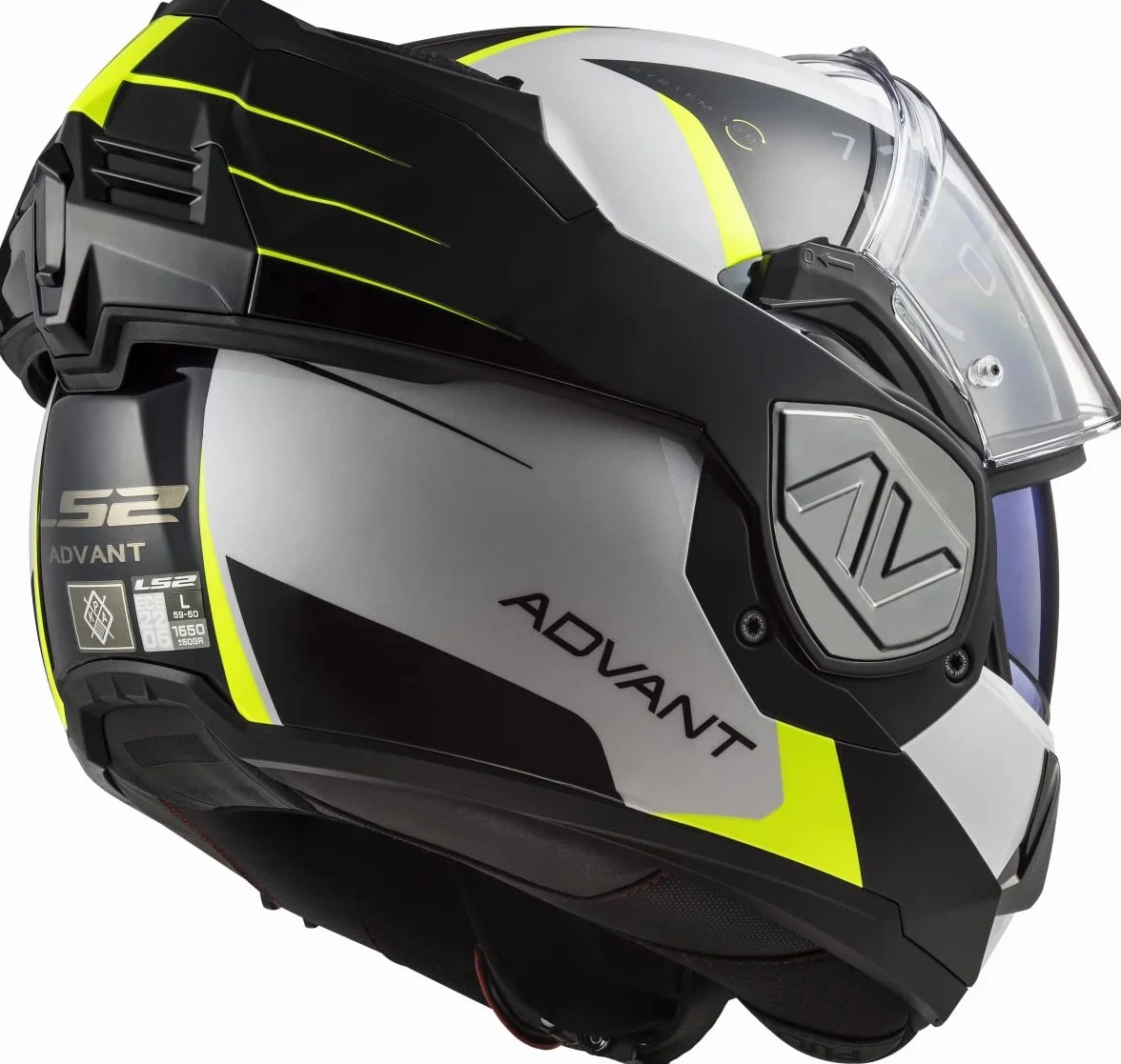LS2, Casco Moto Modular ADVANT Codex White Black, XL