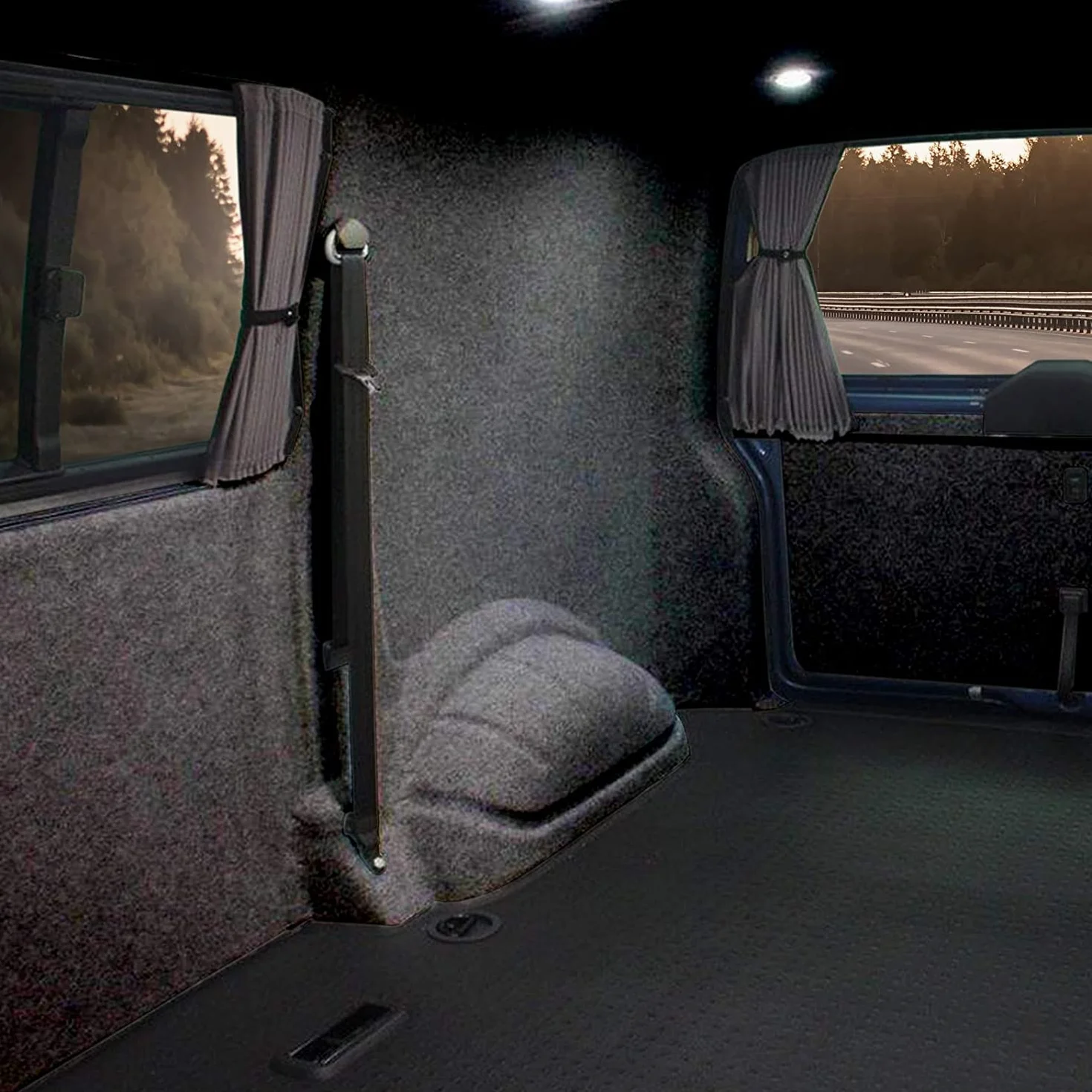 KARAT Filzstoff - Fieltro para manualidades - Tela de rejilla para vehículos Filz Stoff para revestimiento interior de automóviles Material de acolchado en metros Aguja de fieltro Camper desmontaje