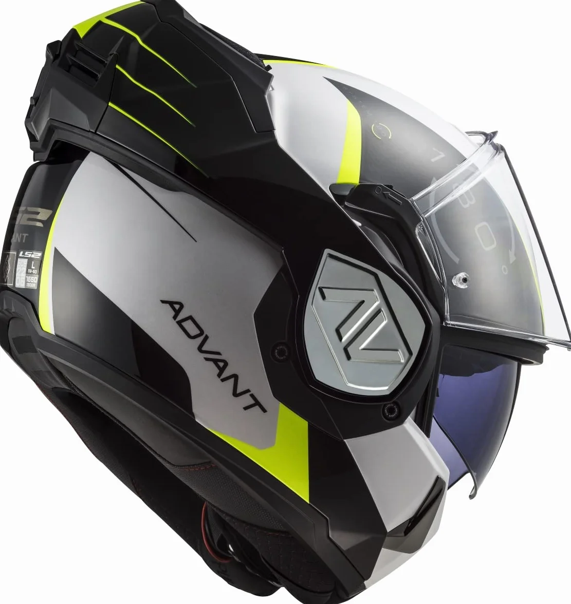 LS2, Casco Moto Modular ADVANT Codex White Black, XL