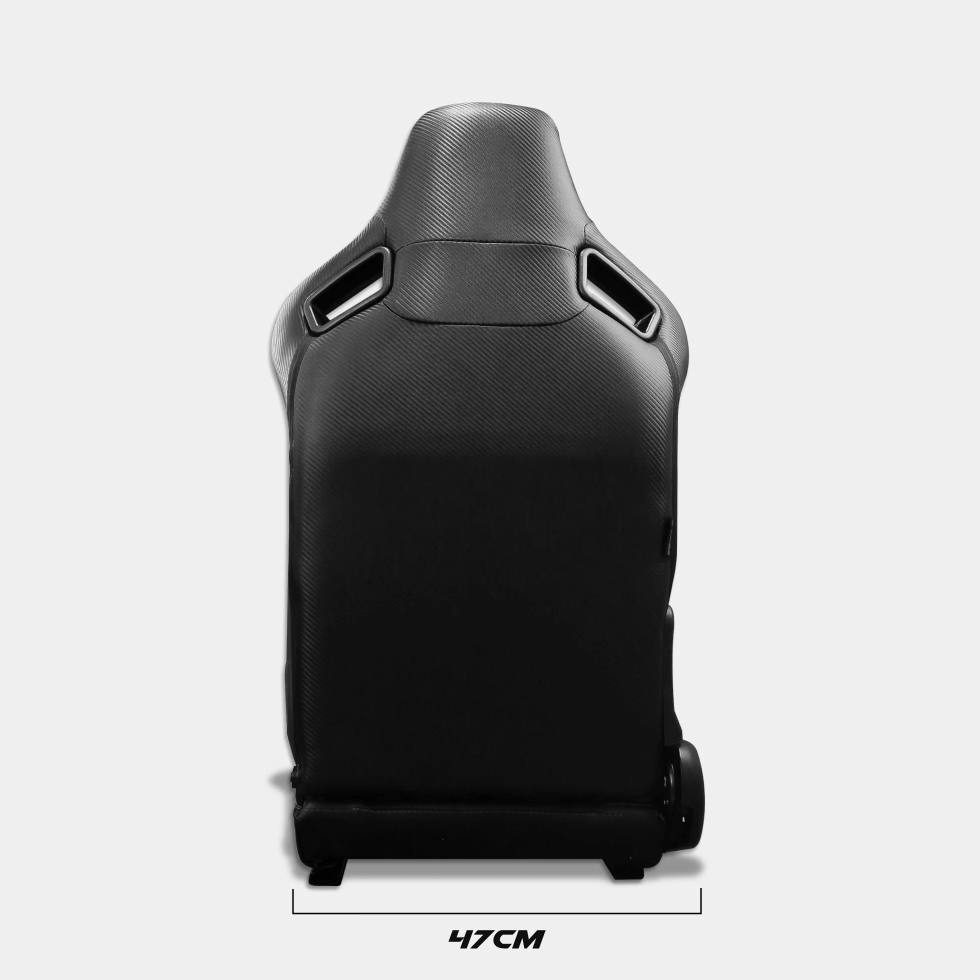 M MODAUTO Asiento Deportivo Coche,Semibaquet Ajustable,Ríeles incluidos,Conductor y Pasajero, para Coche y Simulador de Conducción,Modelo N775L,Asiento Negro con Carbono