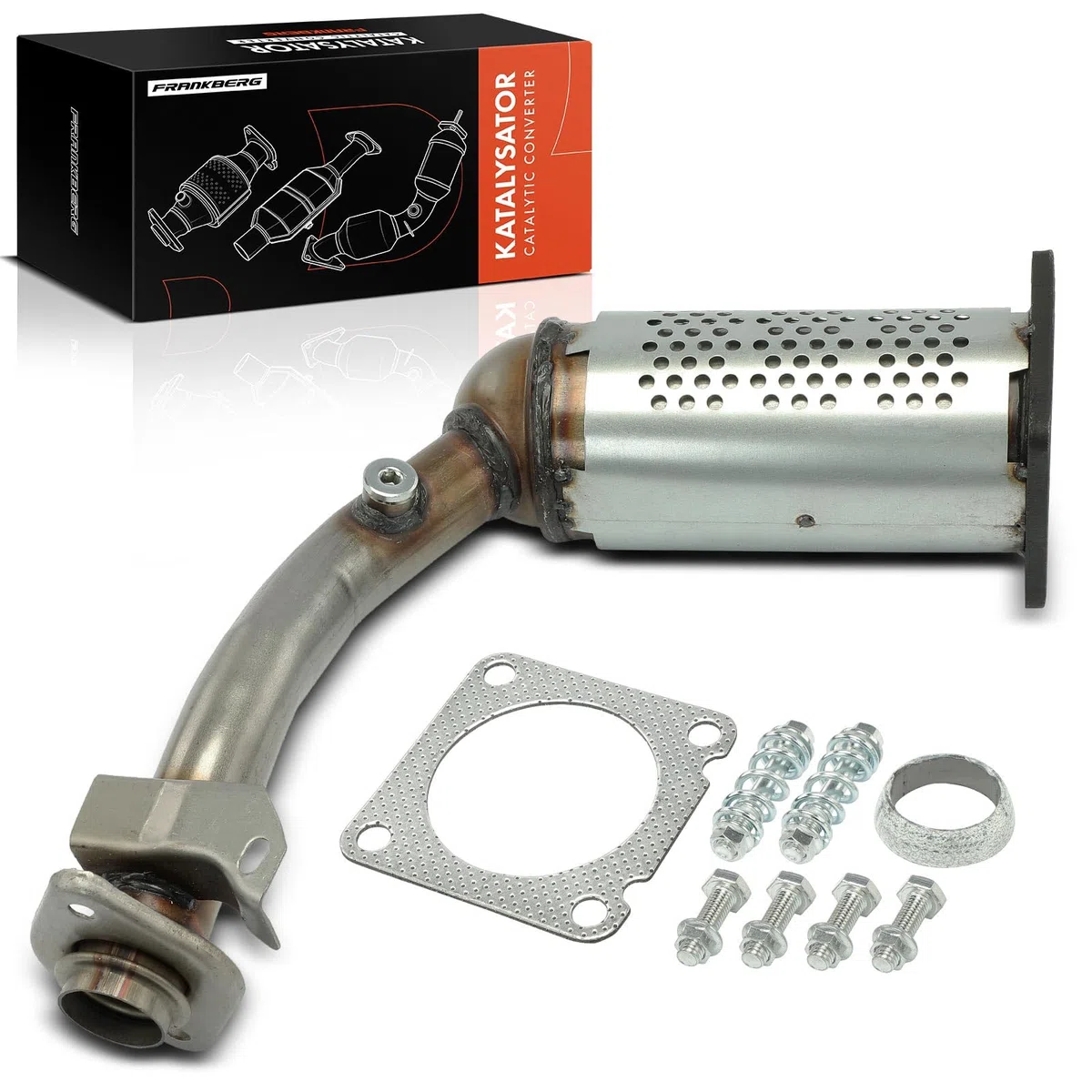 Frankberg Catalizador Colector de escape Compatible con 206+ 2L 2M 1.4i 206 Compacto 2A/C 1.4i 206 SW 2E/K 1.4 206 Berlina 1.4 Replace# 1608958380,1731KS