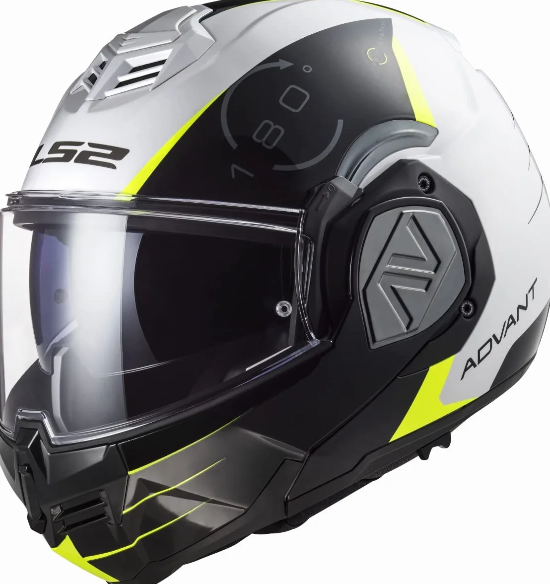 LS2, Casco Moto Modular ADVANT Codex White Black, XL