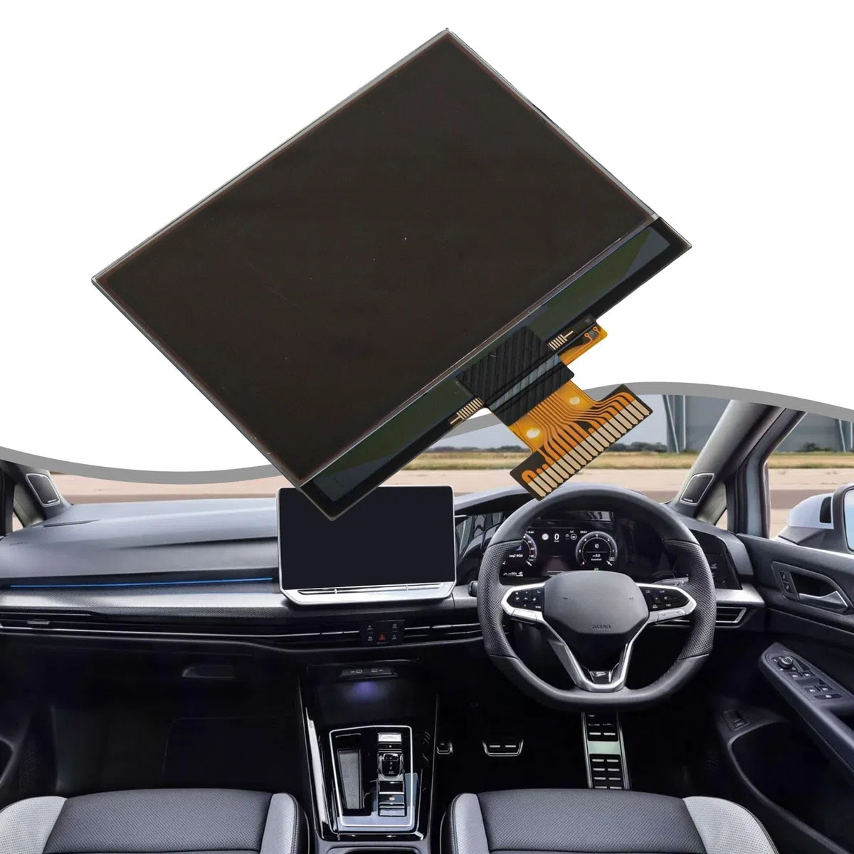 Pantallas LCD para salpicadero de repuesto para Golf V/para Passat B6/Jetta Mk5 para Eos para Scirocco III Seat para Skoda Black OEM 1TD920862