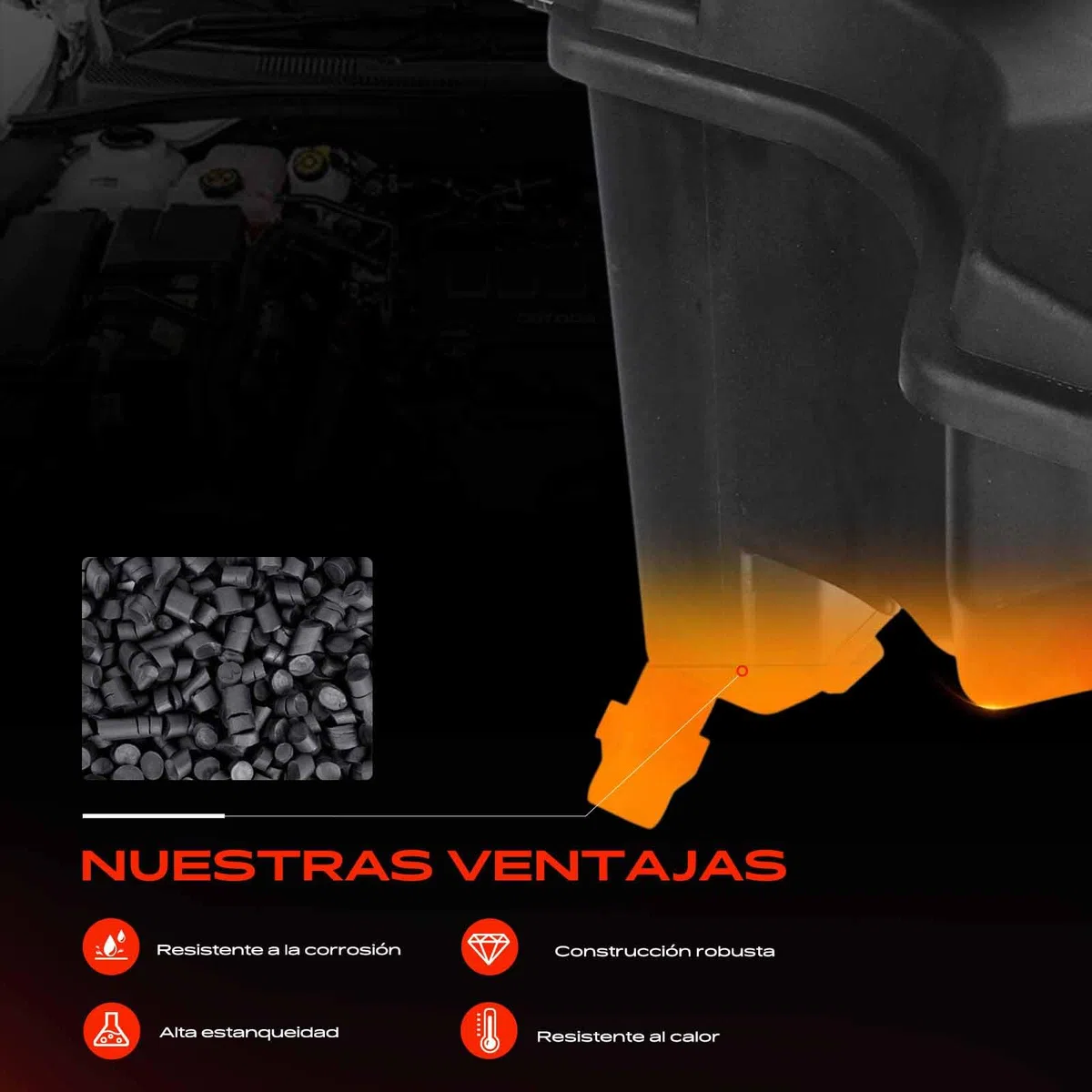Frankberg Depósito de compensación Refrigerante Diesel Compatible con X1 E84 2.0L Serie 3 Touring E91 2.0L Serie 3 E90 2.0L Serie 1 E81 2.0L Serie 3 Touring E91 3.0L Replace# SKEPT0146