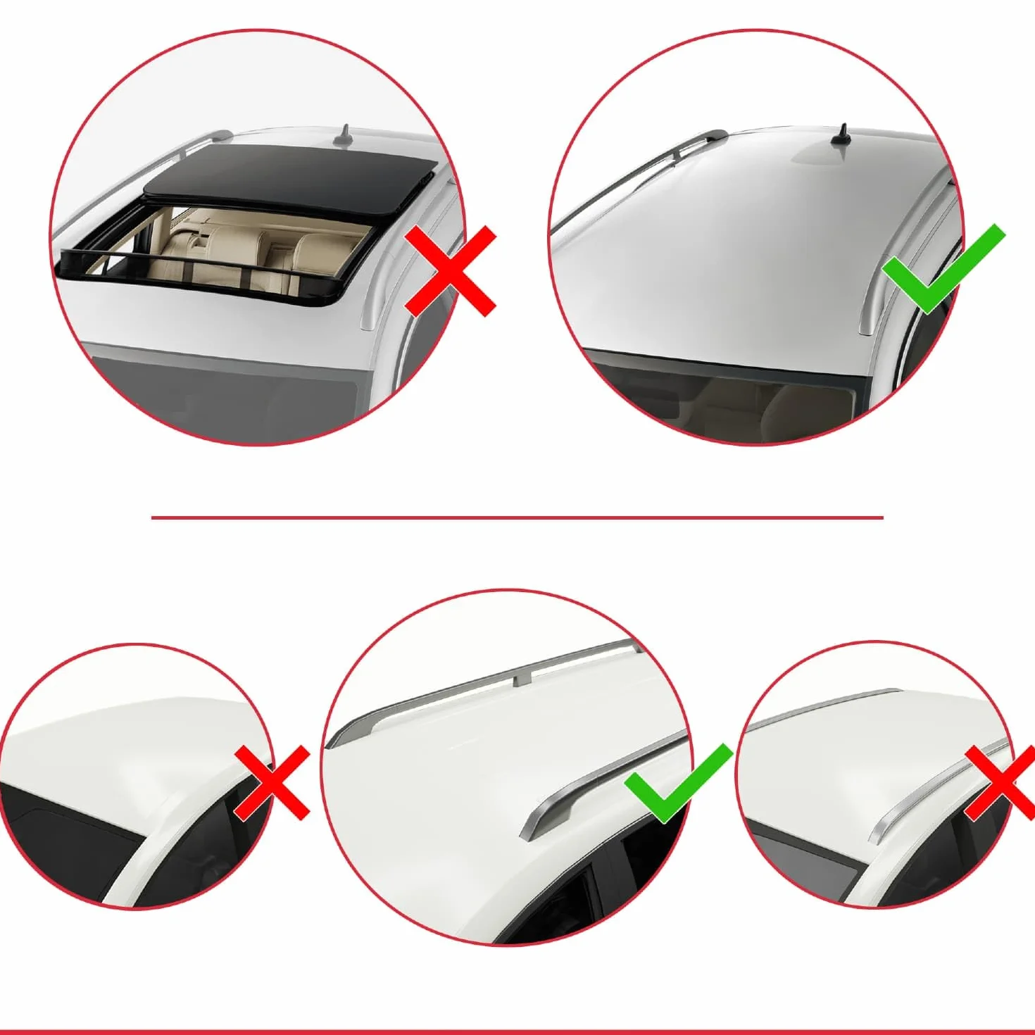 Compatible con Peugeot Rifter 2019-2022 FLY Model Barras de Techo Auto Portaequipajes Barras Transversales Gris Aluminio 2 Barras