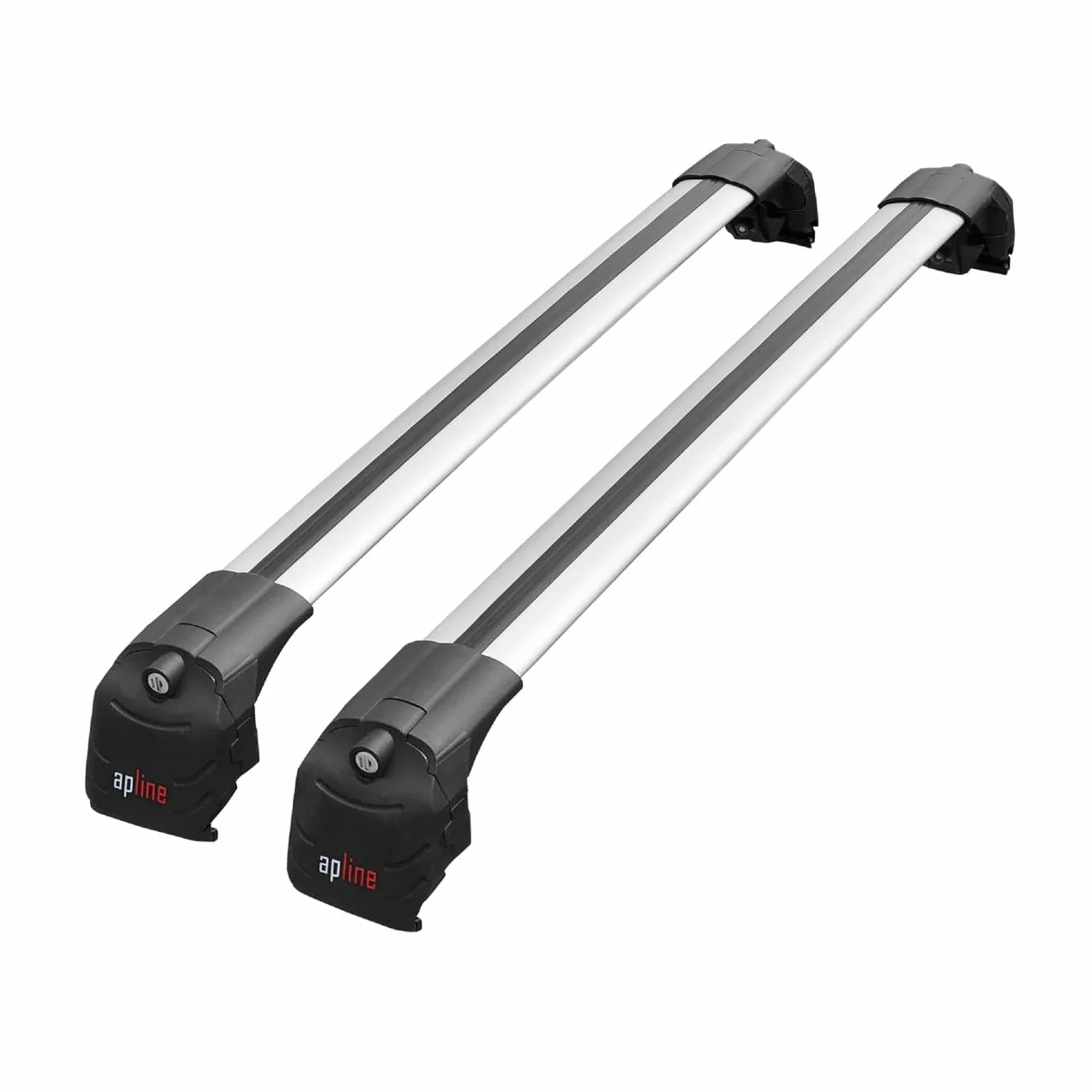 Compatible con Peugeot 2008 II (P24) 2020-2026 Modelo Ace-2 Barra de Techo Auto Portaequipajes Barras Transversales Gris Aluminio 2 Barras