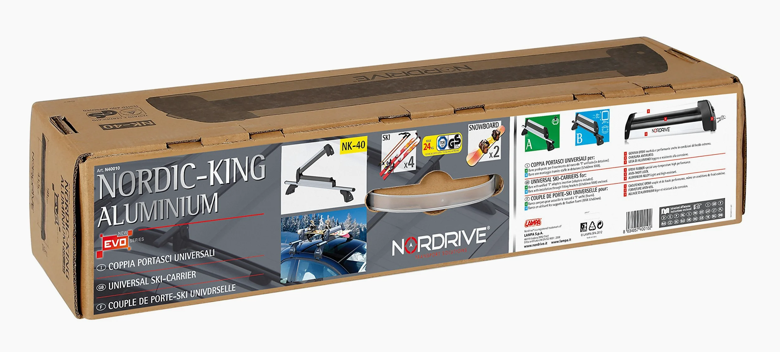 Lampa N40010 Nordic Barras Portaesquiés King