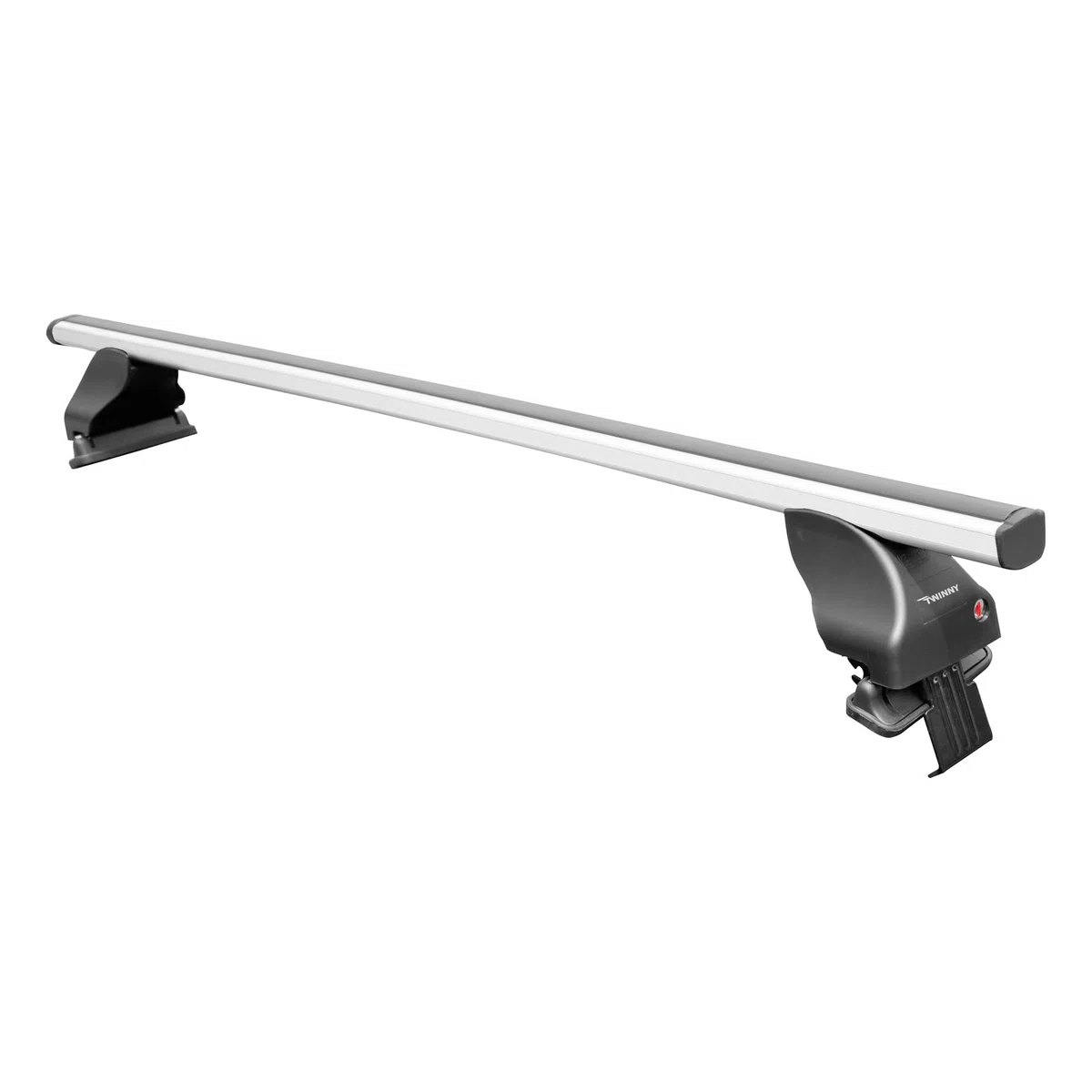 Twinny Load K02842599 Juego Techo de Aluminio A99 para diverso Modelos con Barras longitudinales Cerrados o pequeños Abiertos, Plata