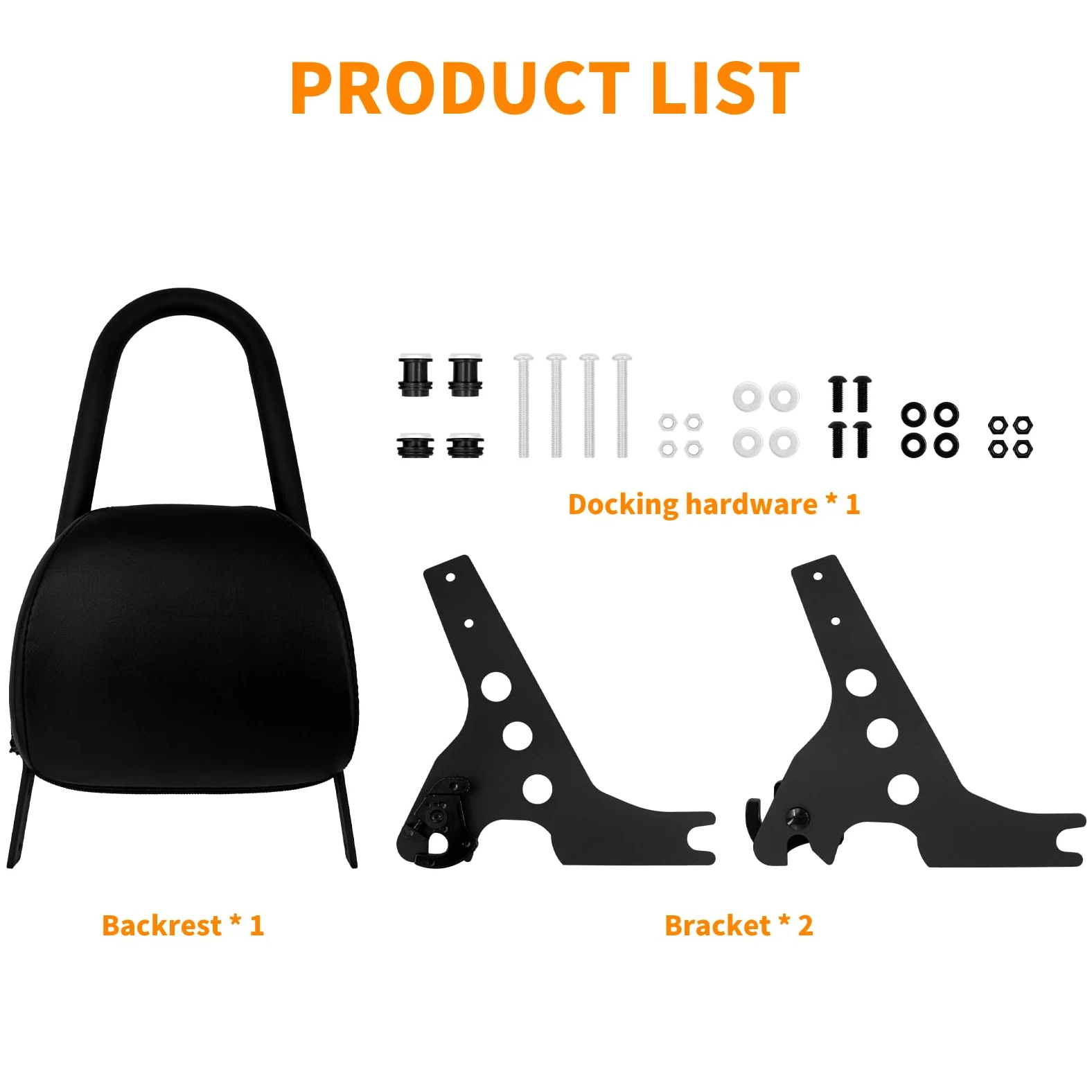 Respaldo de pasajero desmontable con barra de apoyo para motocicleta, con almohadilla, compatible con Harley Sportster Iron 883, XL883N, 1200, 2004-2022