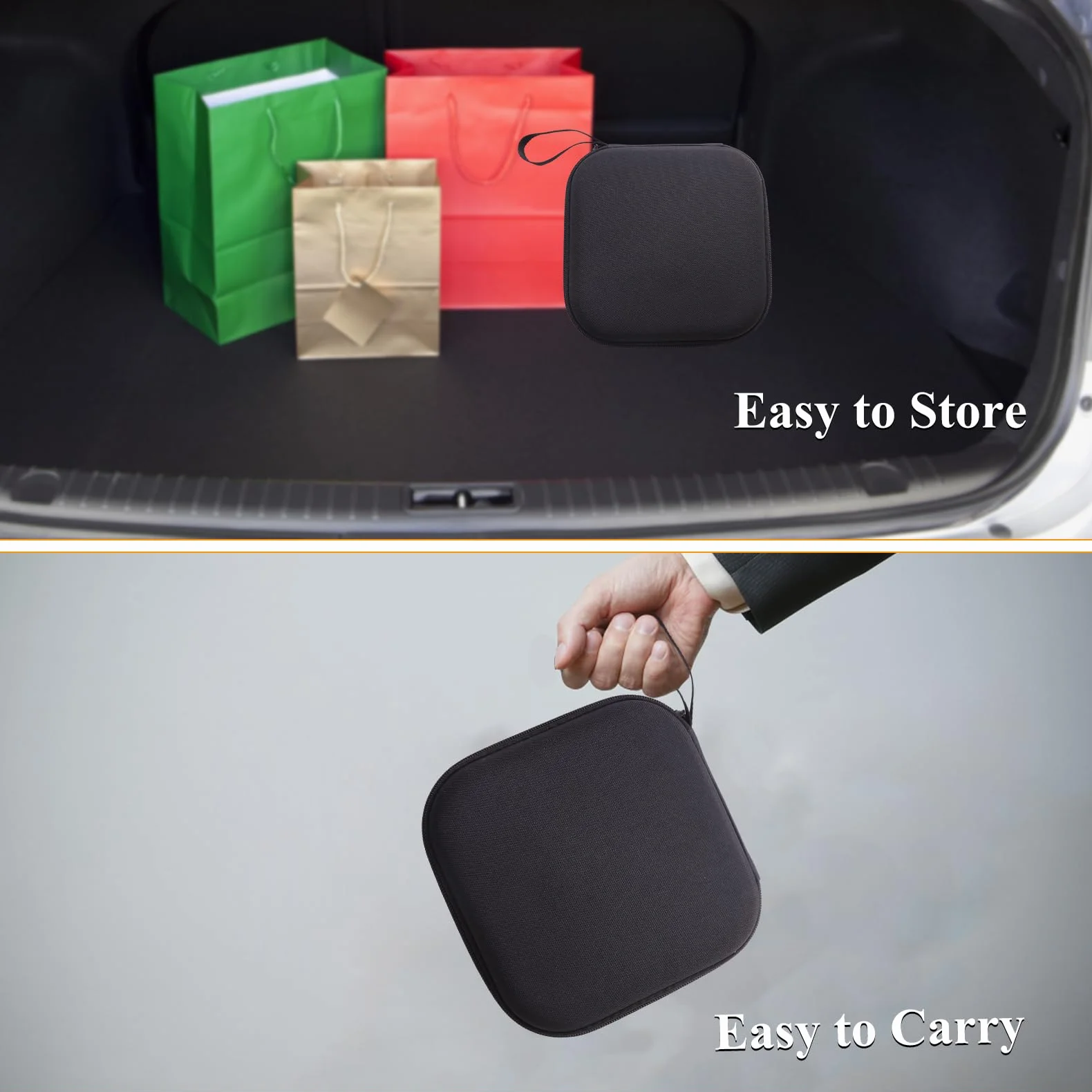Tesla Model 3/S/X/Y Jack Pad Valet de Arandelas, Almohadilla de elevación de goma con maletín de almacenamiento con 4 arandelas, accesorios para vehículos Tesla (juego de 9)