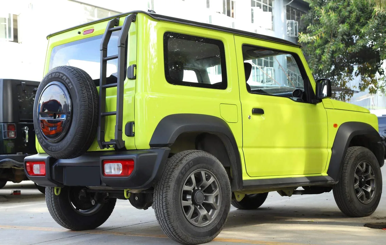 Escalera de puerta trasera de coche de aluminio para puerta trasera para Suzuki Jimny 2019 + cola trasera