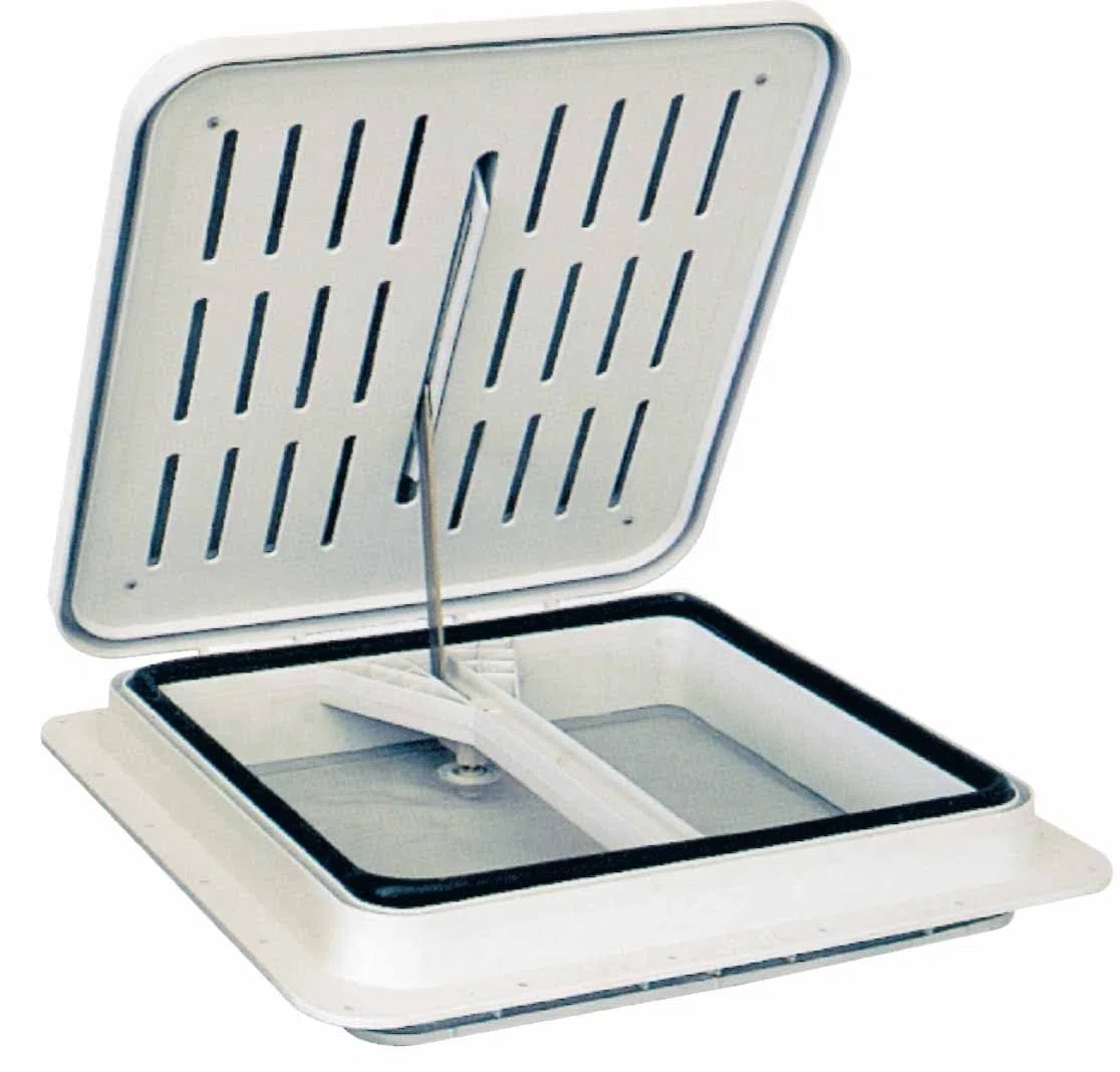 Claraboya universal para autocaravanas con mosquitera, 40 x 40 cm