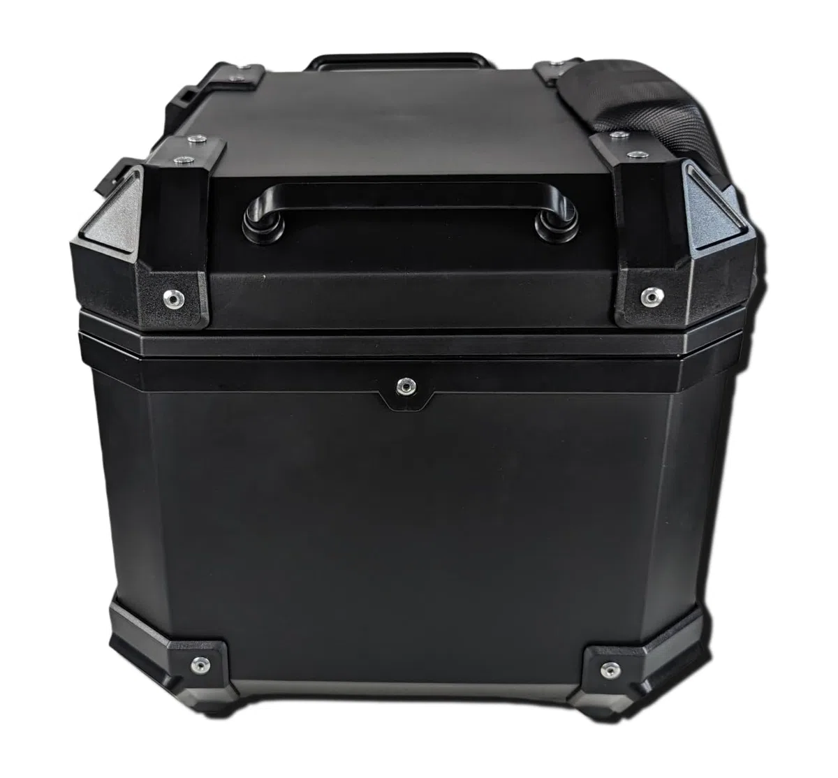 Mlink Baúl de Moto Universal 36L con Respaldo Lumbar ABS Negro Cuadrado Cerradura con Llave Carga Máx 15kg